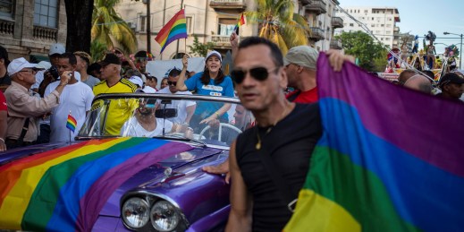 LGBT activists in Cuba pushing for changes to the family code and in support of gay marriage