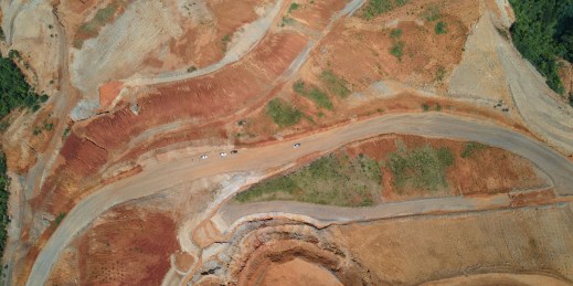 An aerial view of the Fenix Mine.