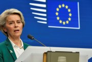 European Commission President Ursula von der Leyen discusses a potential new round of sanctions by Europe on Russian oil