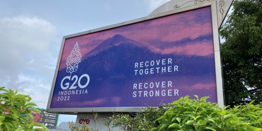 G20 summit 2022 sign