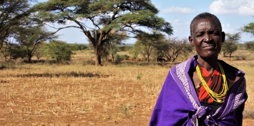 A woman in Uganda amid a drought and hunger crisis made worse by climate change
