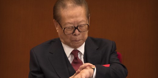 China's former president, Jiang Zemin
