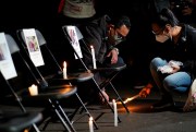 A candlelight vigil for journalists killed in Mexico amid reports of violence by state actors as leaked by a the hacker group Guacamaya