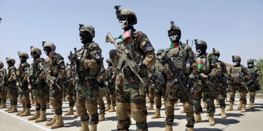 US-trained Afghan commandos, who are now being recruited by Russia to fight in the war in Ukraine, before the Taliban takeover
