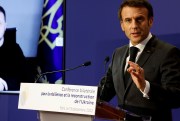 France's President amid the country's plan to send tanks to Ukraine, something NATO allies had resisted