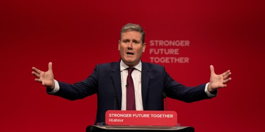 In the UK, Labour Party leader Keir Starmer speaks on Brexit and the economic crisis