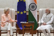 PM Modi meets with Ursula von der Leyen amid attempts to improve India-EU relations.