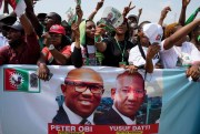 Nigeria's election includes three main presidential candidates.