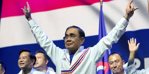 In Thailand, PM Prayut faces a tough test in upcoming elections that will put stress on the country's politics.