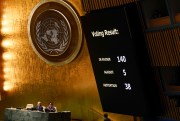 The UN vote on a resolution regarding Russia's war in Ukraine.