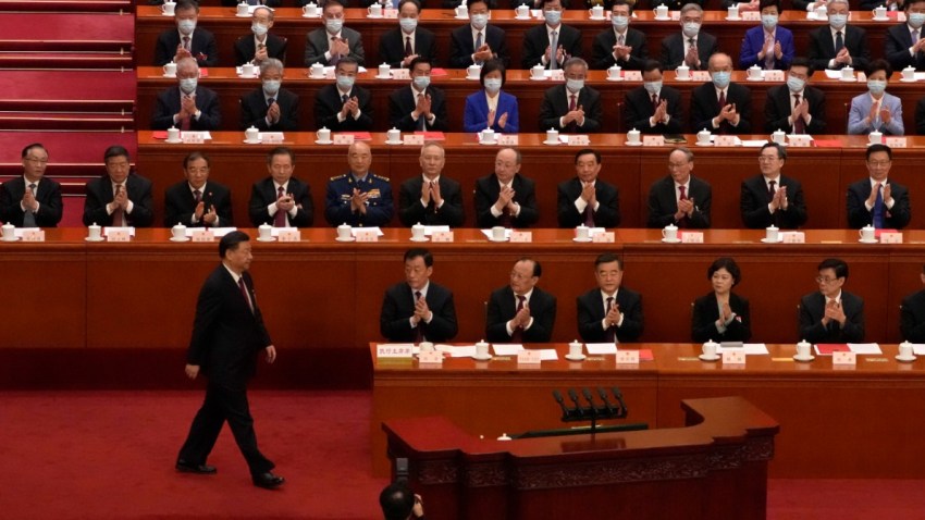 Xi Takes a Highly Choreographed Curtain Call