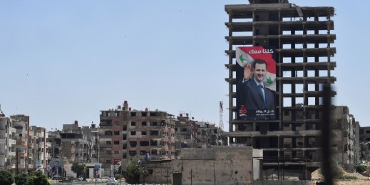 In Syria, the Assad regime has maintained power throughout the civil war even as it destroys the country and its economy.
