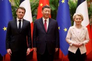French President Emmanuel Macron and Chinese President Xi Jinping.