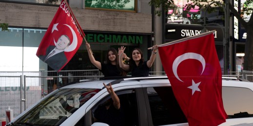 Erdogan's AKP party actively engaged with the Turkish diaspora, including Turkish-Germans, during the election campaign in Turkey.