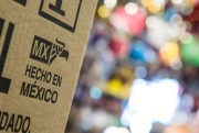 A box depicting a product from Mexico, which just overtook China as the US's top trade partner.