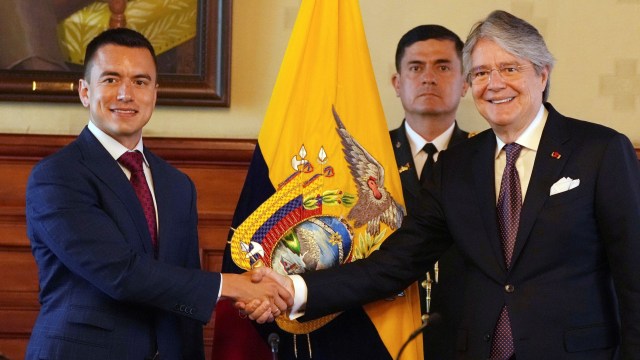 Daniel Noboa will succeed Guillermo Lasso as Ecuadorian president.