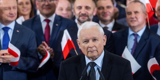 Jaroslaw Kaczynski, the leader of Poland's ruling Law and Justice