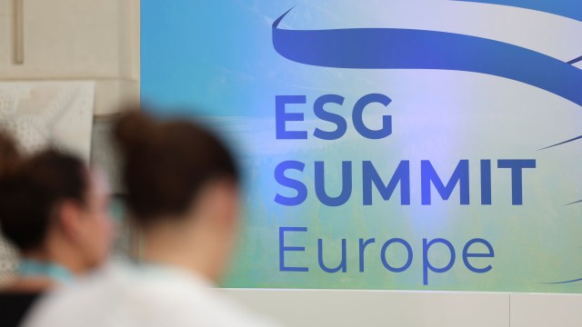 A poster for the ESG Summit Europe