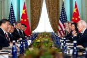 U.S. President Joe Biden meets with Chinese President President Xi Jinping.