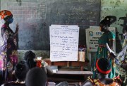 A South Sudanese NGO conducts a training session.