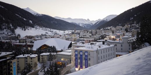 The village of Davos, Switzerland.