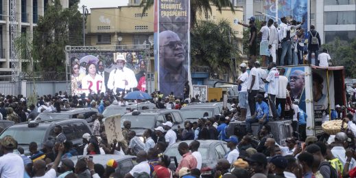 Supporters of Felix Tshisekedi in Kinshasa.