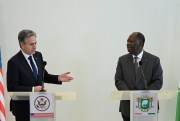 U.S. Secretary of State Antony Blinken and Cote d’Ivoire President Alassane Ouattara.