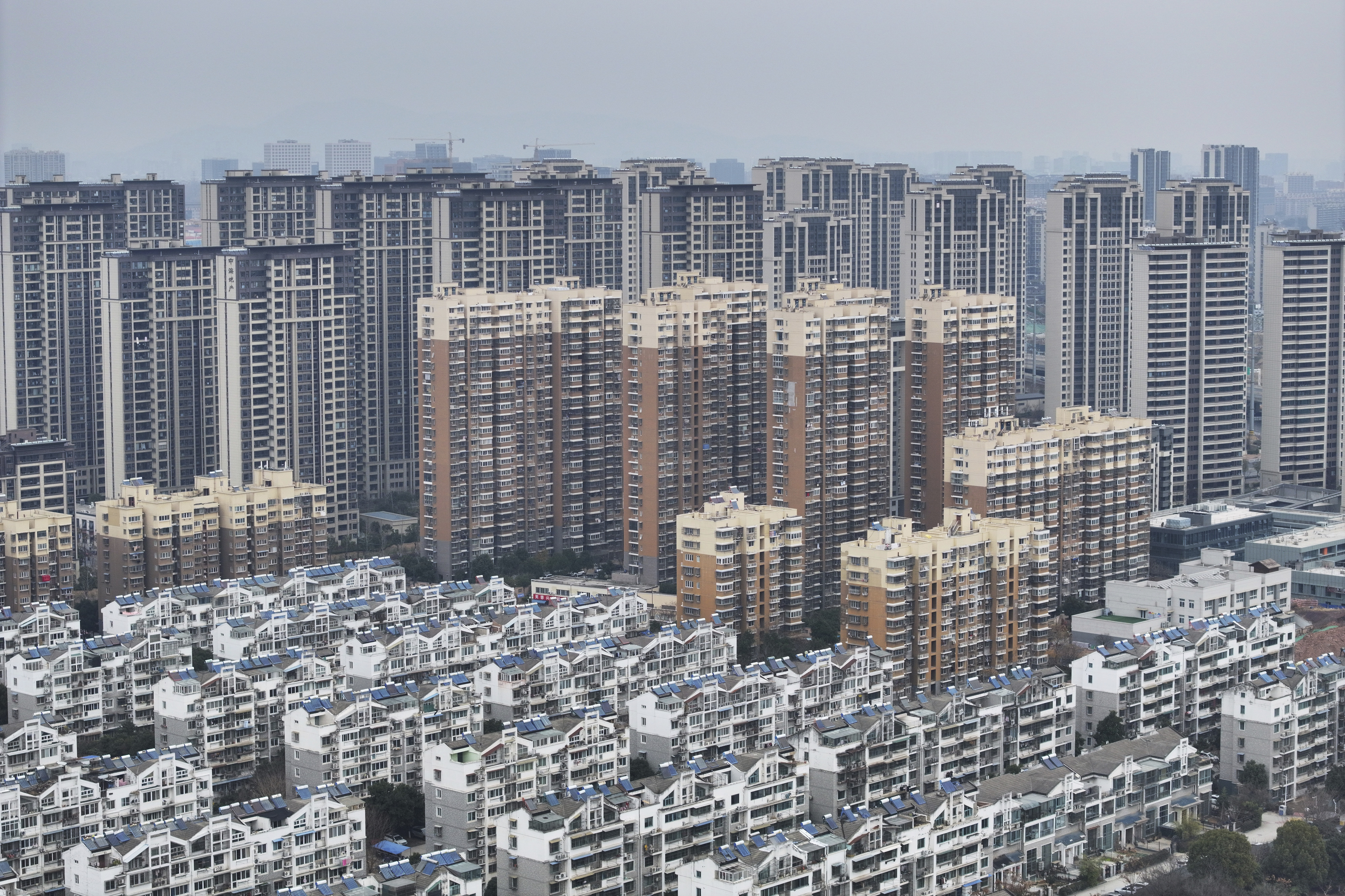 Residential areas in Nanjing, China.