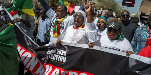 Members of Senegal's opposition.