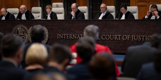 ICJ judges read a ruling about a case filed by Ukraine in the days after Russia’s invasion.