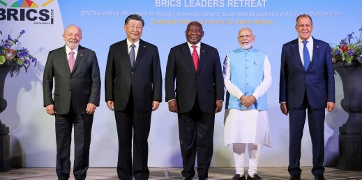 Leaders of the BRICS group.