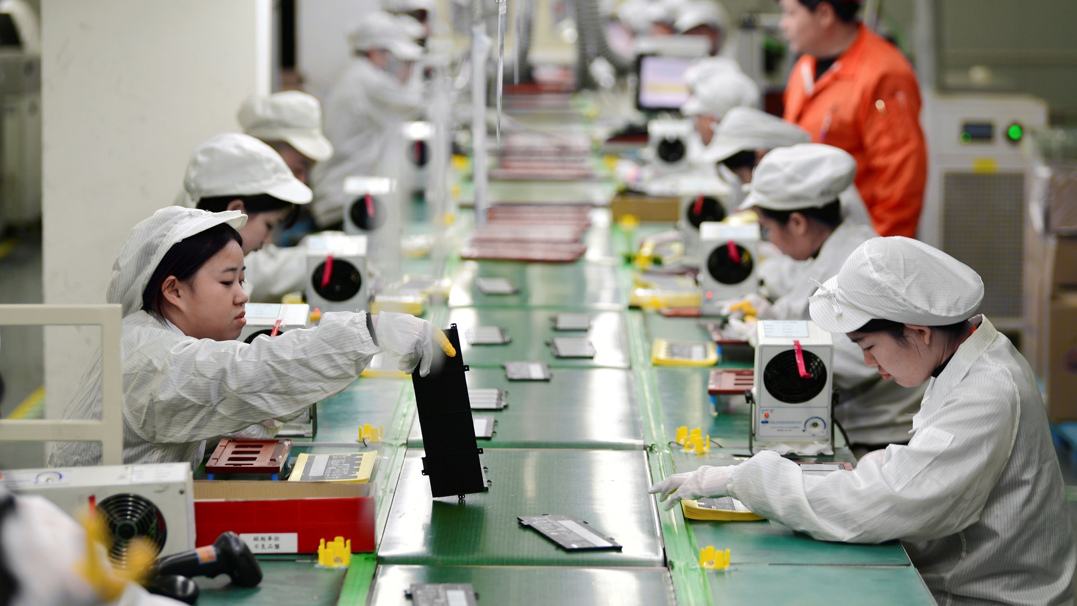 A lithium battery factory in China.