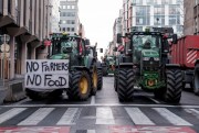 A farmers’ protest in Brussels, Belgium.