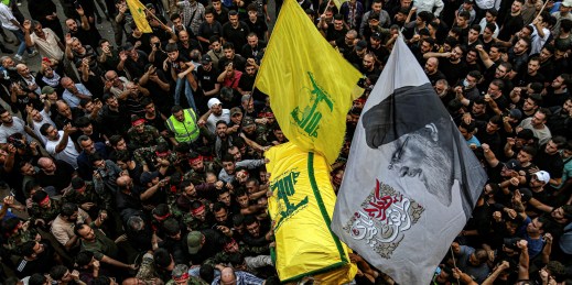 Hezbollah supporters.
