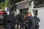 Ecuadorian police break into the Mexican Embassy.