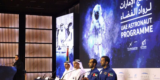 Emirati astronauts.