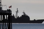 The USS Lake Champlain.