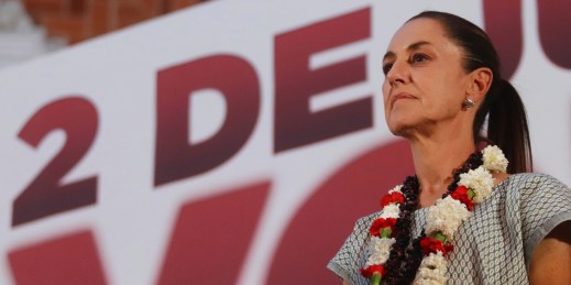 Mexican presidential candidate Claudia Sheinbaum.