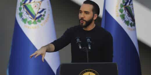 Salvadoran President Nayib Bukele.