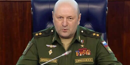Lt. Gen. Igor Kirillov, head of Russia’s Nuclear, Biological, and Chemical Defense Forces.