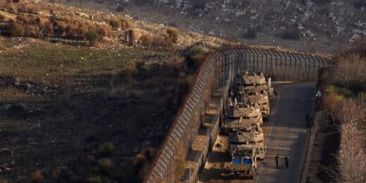 The so-called Alpha Line that separates the Israeli-annexed Golan Heights from Syria.