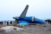 A part of the fuselage of Azerbaijan Airlines Flight 8243.