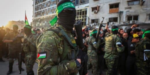Hamas fighters in Gaza.