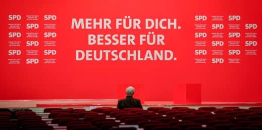 SPD party conference, in Berlin, Germany.