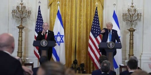 U.S. President Donald Trump and Israeli Prime Minister Benjamin Netanyahu.