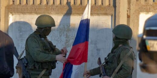 Russian soldiers in Crimea.
