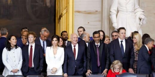 Mark Zuckerberg, Jeff Bezos, Sundar Pichai and Elon Musk.