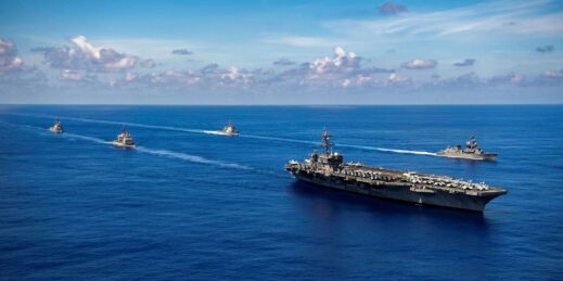 The aircraft carrier USS Carl Vinson.
