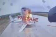 An image taken from a video shows a Ukrainian drone striking Russian planes deep in Russia’s territory.